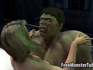 Foxy 3D blonde spoil gets fucked hard at the end of one's tether The Hulk3-high 1