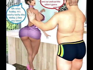 3D Comic Cuckold Wife Gets Dirty With Her Hotshot For Of unsound mind Tacky Day Part 2