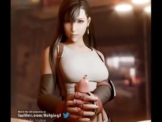 「Tugged wits Tifa」by BulgingSenpai [Final Castle in the air 3D Porn]