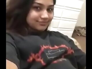horny indian girl masturbating on adhere to video call