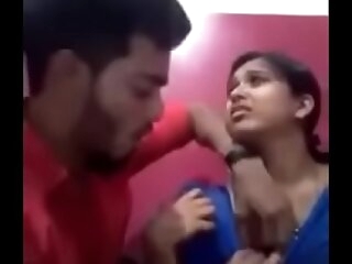 Indian girl kissing their way boyfriend and showing their way boobs and gets sucked